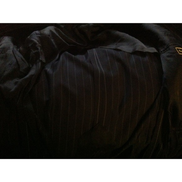 H.STOCKTON MENS NAVY SUPER 110'S(FINE QUALITY WOOL) SPORT JACKET BLAZER SIZE:42R - Picture 7 of 7